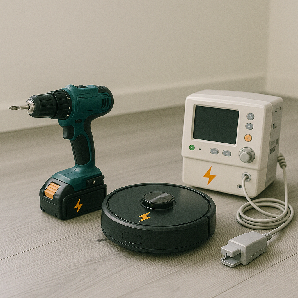 Akülü Matkap & Robot Süpürge & Medikal Cihaz Bataryaları